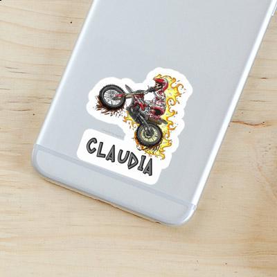 Claudia Sticker Dirt Biker Laptop Image