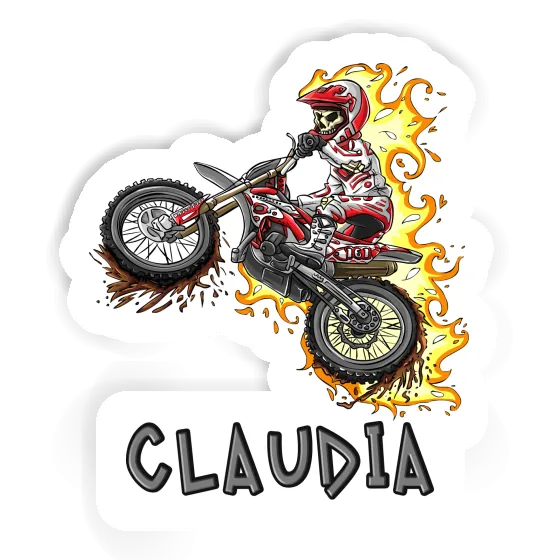 Claudia Sticker Dirt Biker Notebook Image