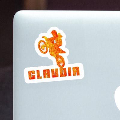 Sticker Claudia Motocross Rider Image