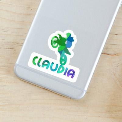 Sticker Motocross Rider Claudia Notebook Image