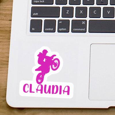 Claudia Sticker Motocross Rider Image