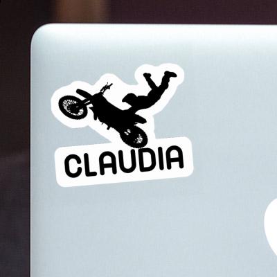 Autocollant Motocrossiste Claudia Notebook Image