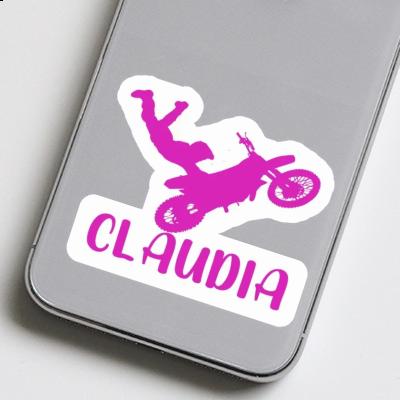 Claudia Sticker Motocross Rider Notebook Image