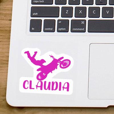 Aufkleber Claudia Motocross-Fahrer Laptop Image