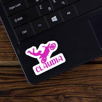 Claudia Sticker Motocross Rider Laptop Image