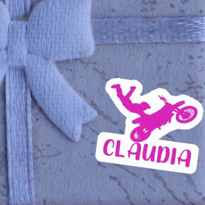 Aufkleber Claudia Motocross-Fahrer Image