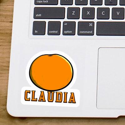 Claudia Sticker Orange Notebook Image