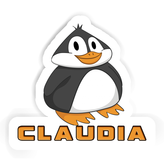 Claudia Sticker Fat Penguin Laptop Image