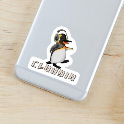 Sticker Music Penguin Claudia Laptop Image