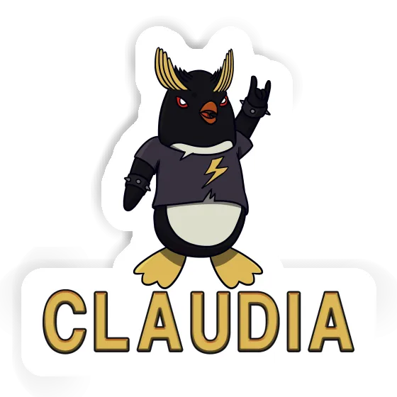 Sticker Claudia Rocking Penguin Laptop Image