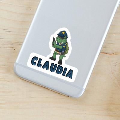 Sticker Claudia Officer Laptop Image