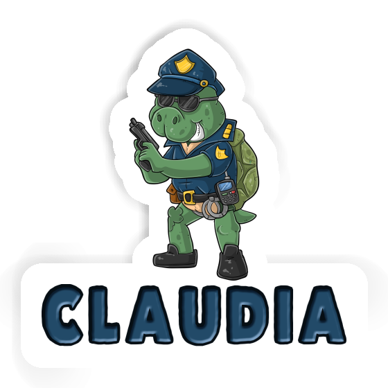 Sticker Claudia Officer Notebook Image