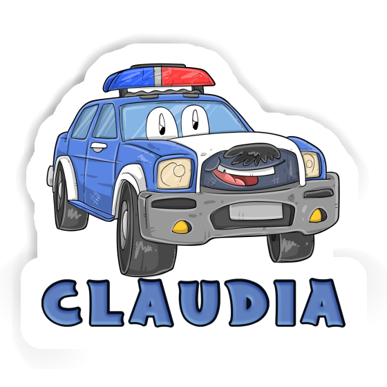 Polizeiauto Sticker Claudia Notebook Image