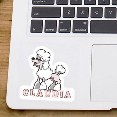 Poodle Sticker Claudia Laptop Image