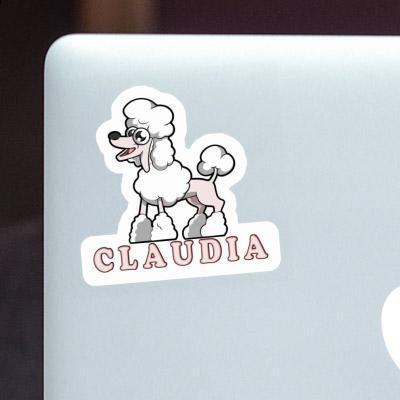 Poodle Sticker Claudia Laptop Image