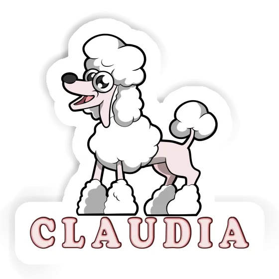 Poodle Sticker Claudia Gift package Image