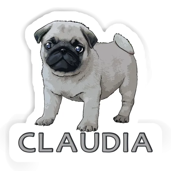 Claudia Sticker Pug Image