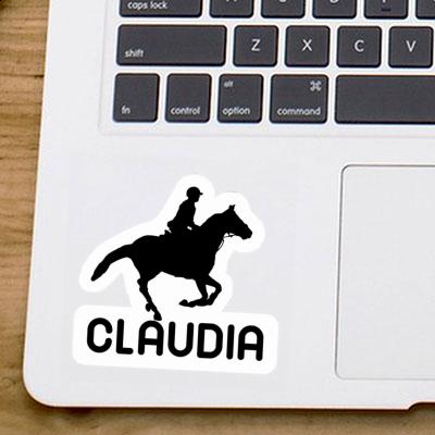 Claudia Sticker Horse Rider Laptop Image