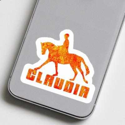 Cavalière Autocollant Claudia Image