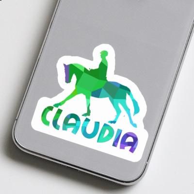 Cavalière Autocollant Claudia Image