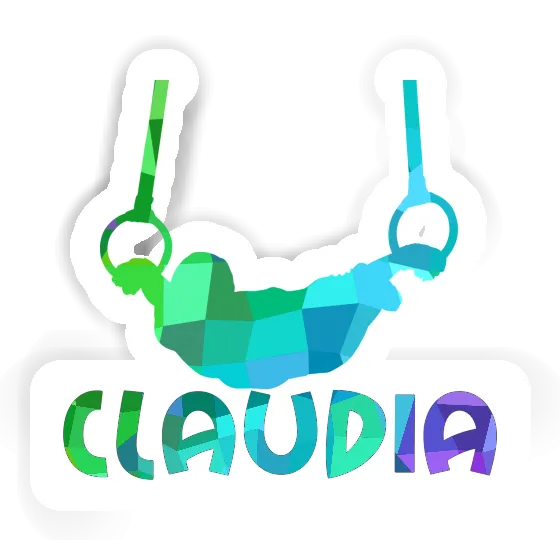 Sticker Ring gymnast Claudia Notebook Image