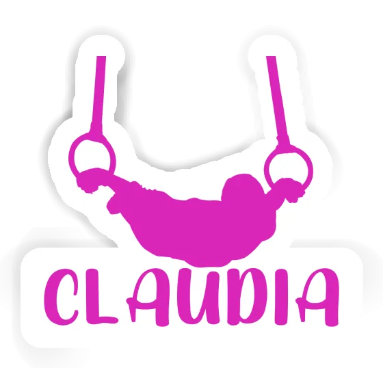 Sticker Ring gymnast Claudia Laptop Image