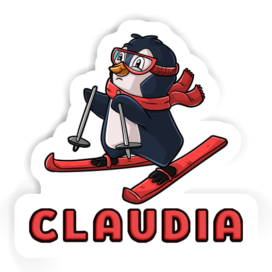 Sticker Skier Claudia Image