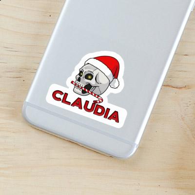 Sticker Claudia Christmas Skull Notebook Image