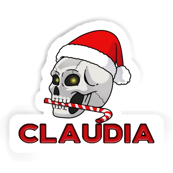 Sticker Claudia Christmas Skull Image