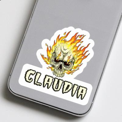 Skull Sticker Claudia Notebook Image