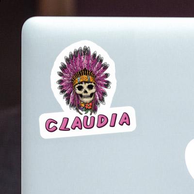 Sticker Claudia Womens Skull Image