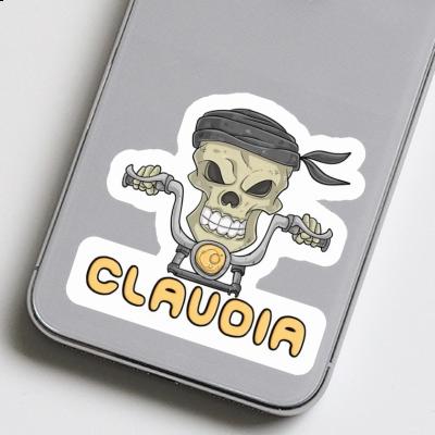 Sticker Claudia Motorcycle Rider Image