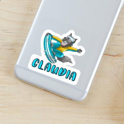 Aufkleber Snowboarder Claudia Gift package Image