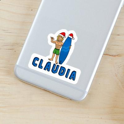 Sticker Christmas Surfer Claudia Gift package Image