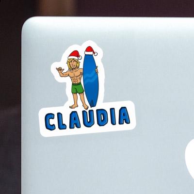 Sticker Christmas Surfer Claudia Gift package Image