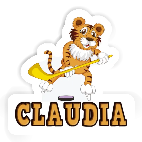 Autocollant Joueur de hockey Claudia Image