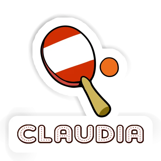 Sticker Claudia Table Tennis Racket Gift package Image