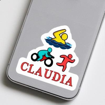 Triathlete Sticker Claudia Notebook Image