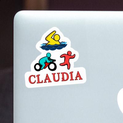 Triathlete Sticker Claudia Notebook Image