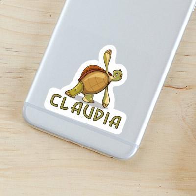 Claudia Sticker Yoga Turtle Image