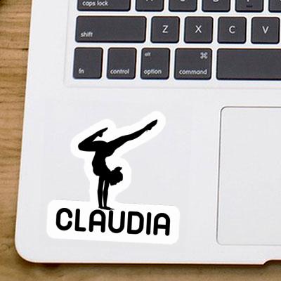 Yoga-Frau Sticker Claudia Notebook Image