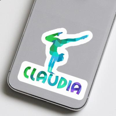 Sticker Claudia Yoga Woman Notebook Image