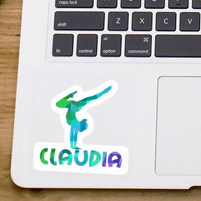 Autocollant Femme de yoga Claudia Notebook Image