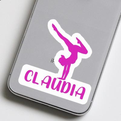 Sticker Claudia Yoga Woman Notebook Image