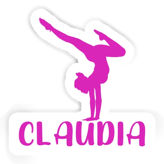 Sticker Claudia Yoga Woman Gift package Image