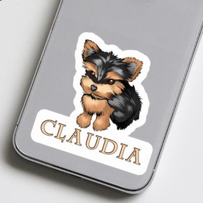 Yorkshire Terrier Sticker Claudia Laptop Image