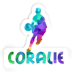 Coralie Sticker Basketball Player Image