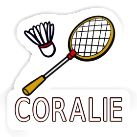 Badminton Racket Sticker Coralie Image