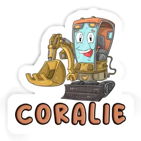 Sticker Coralie Little Excavator Image