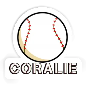 Sticker Coralie Baseball Image